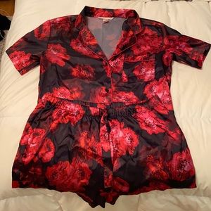Silky Short Sleeve PJ Set